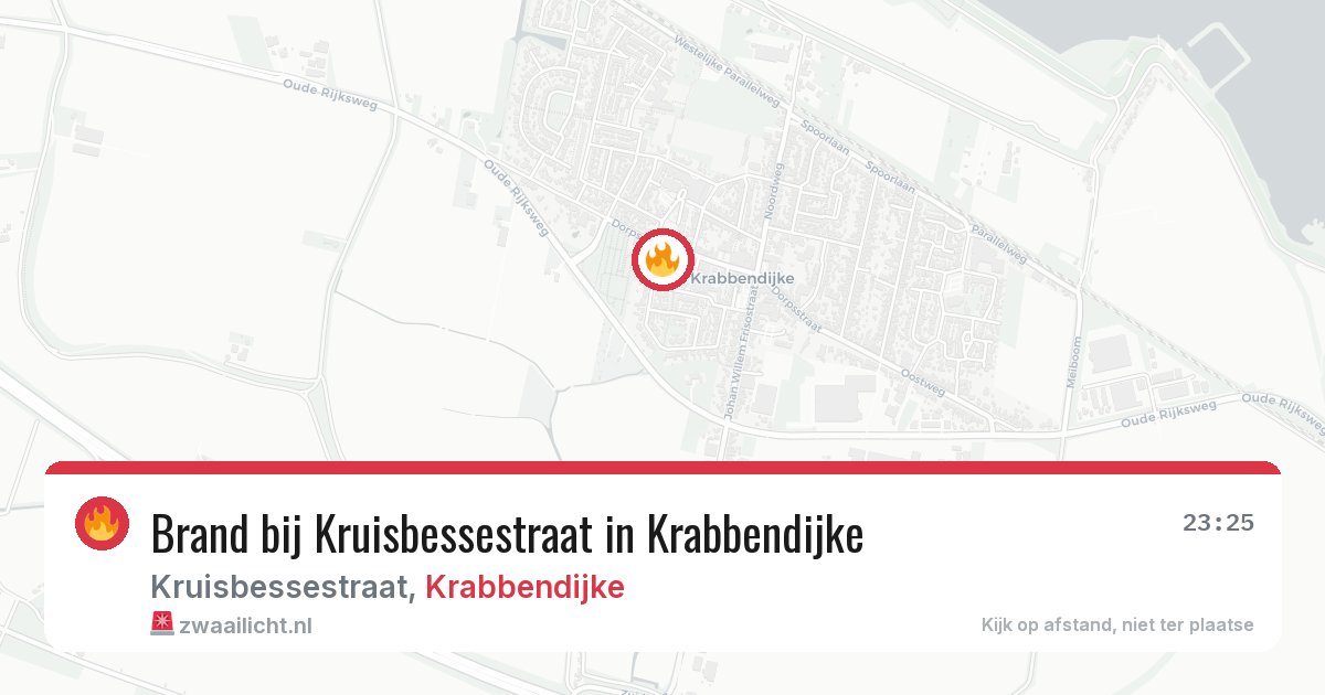Brand bij Kruisbessestraat in Krabbendijke — 20 jun 2026