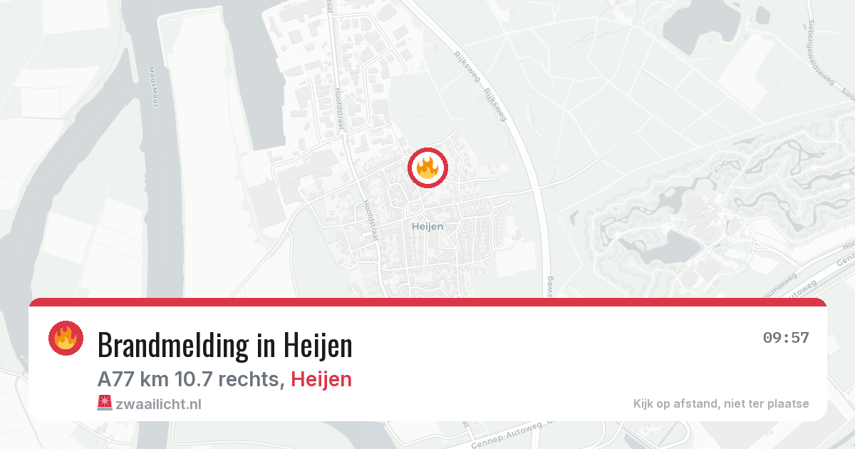 Brandmelding in Heijen — 7 jul 2026
