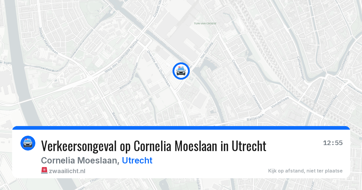 Verkeersongeval op Cornelia Moeslaan in Utrecht — 25 jun 2026
