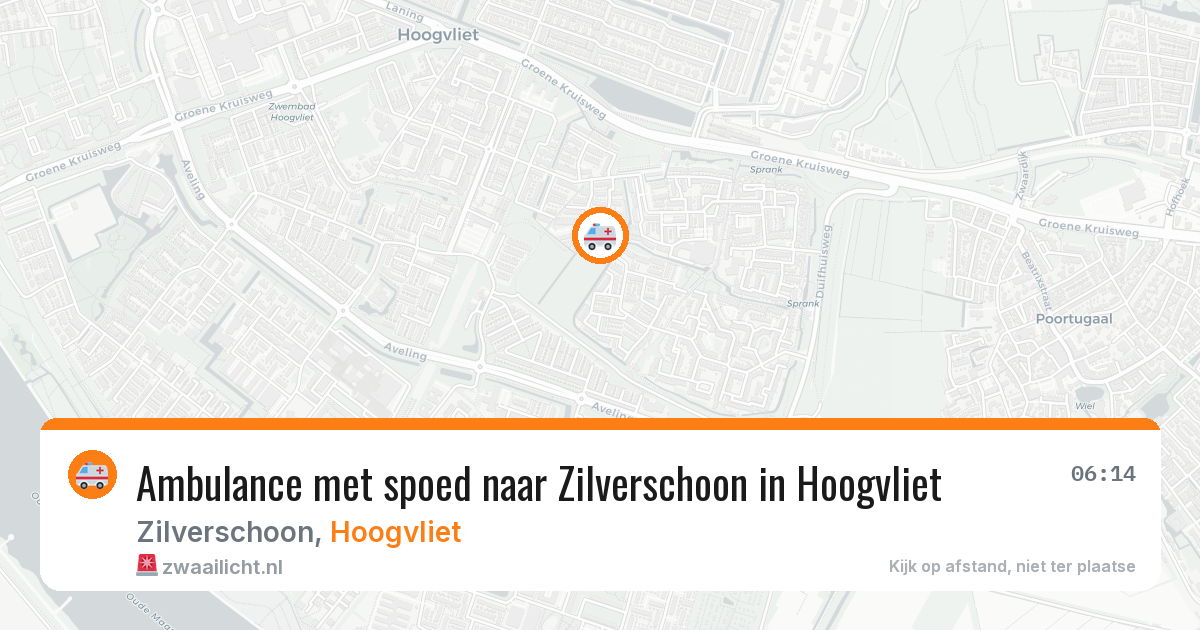 Ambulance met spoed naar Zilverschoon in Hoogvliet — 23 jun 2026