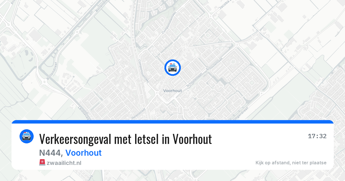 Verkeersongeval met letsel in Voorhout — 1 apr 2026
