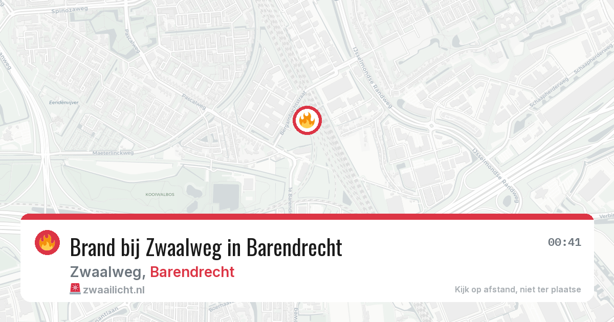 Brand bij Zwaalweg in Barendrecht — 1 jul 2026