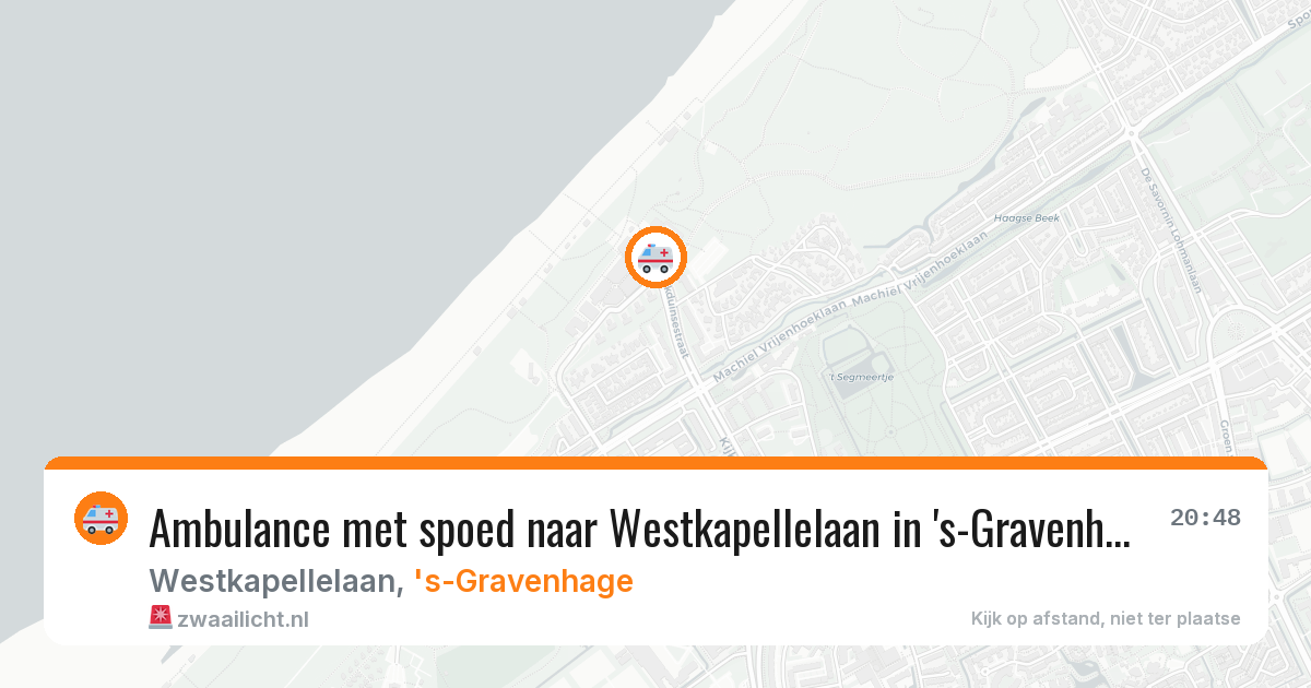Ambulance met spoed naar Westkapellelaan in 's-Gravenhage — 10 apr 2026