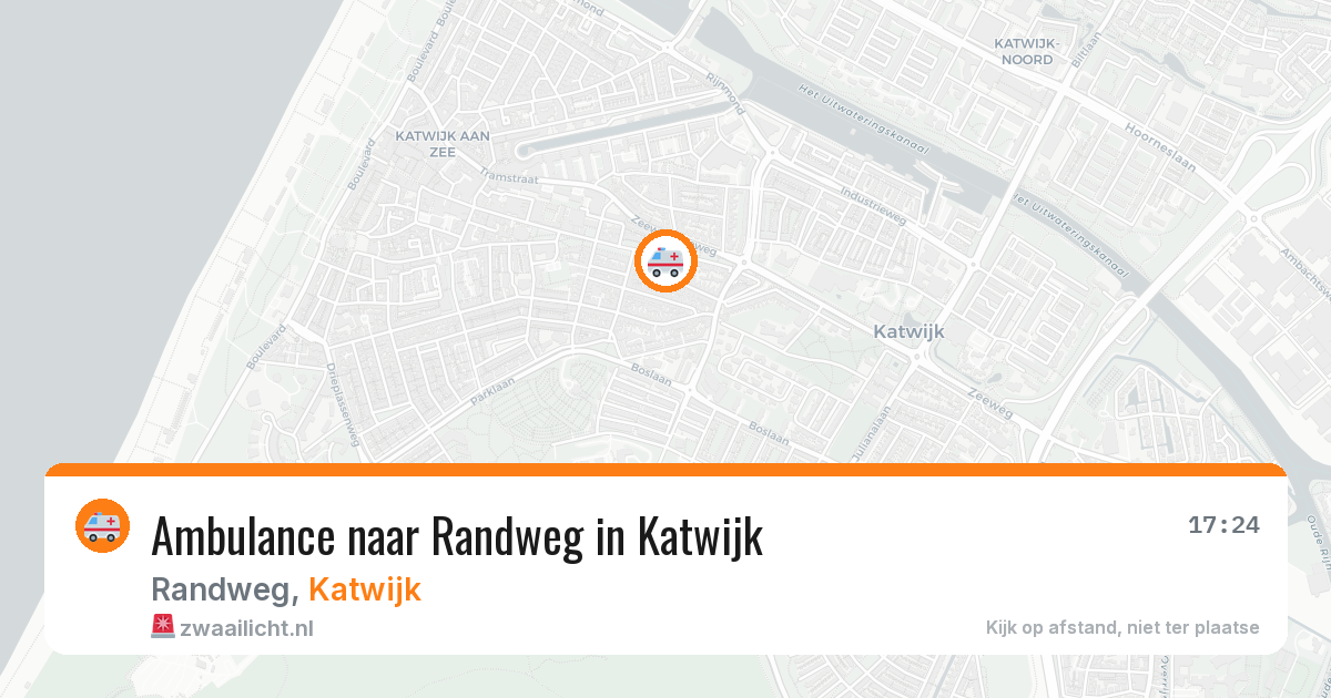 Ambulance naar Randweg in Katwijk — 14 aug 2026
