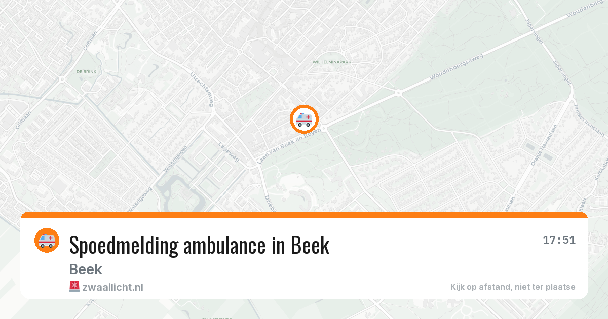 Spoedmelding ambulance in Beek — 26 mrt 2026