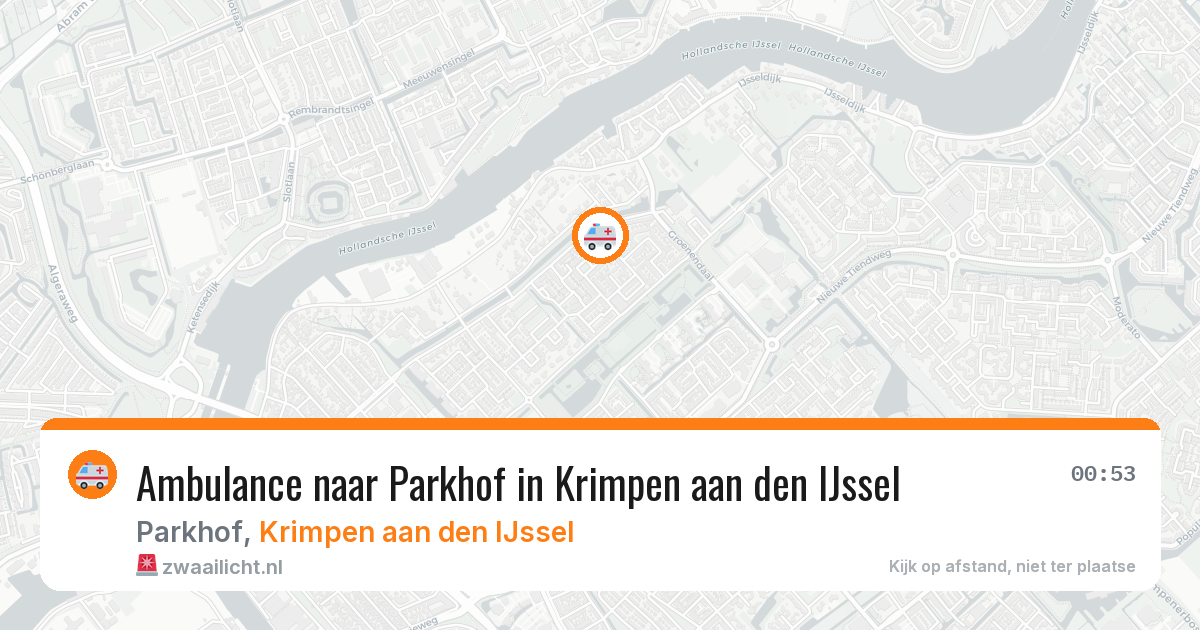 Ambulance naar Parkhof in Krimpen aan den IJssel — 1 jul 2026