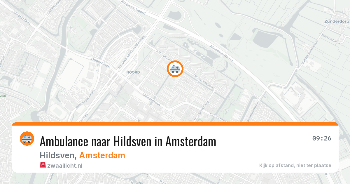 Ambulance naar Hildsven in Amsterdam — 8 jul 2026
