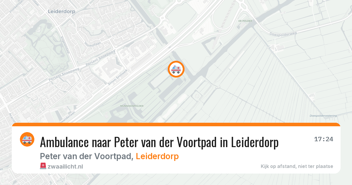 Ambulance naar Peter van der Voortpad in Leiderdorp — 28 mei 2026