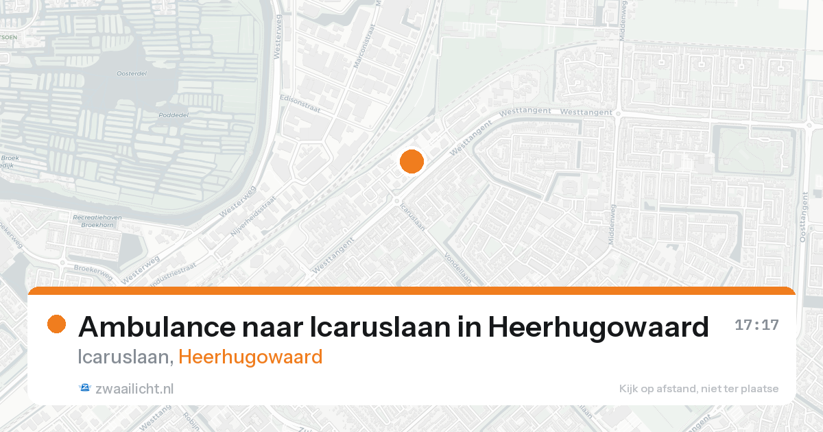 Ambulance naar Icaruslaan in Heerhugowaard — 24 aug 2026