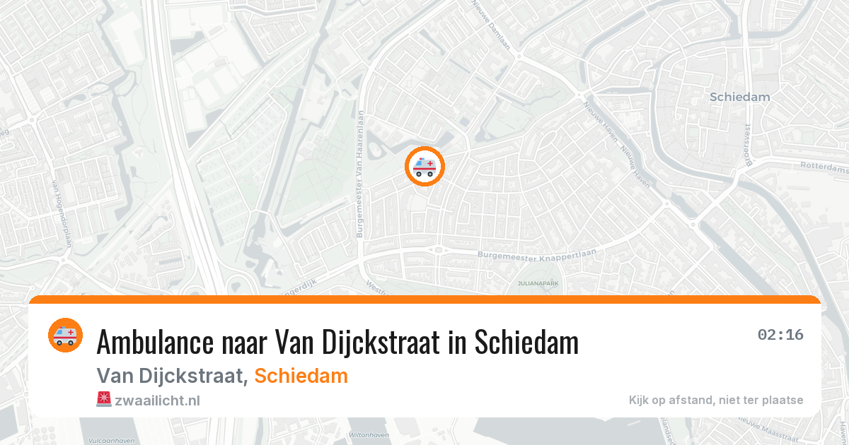 Ambulance naar Van Dijckstraat in Schiedam — 7 jul 2026