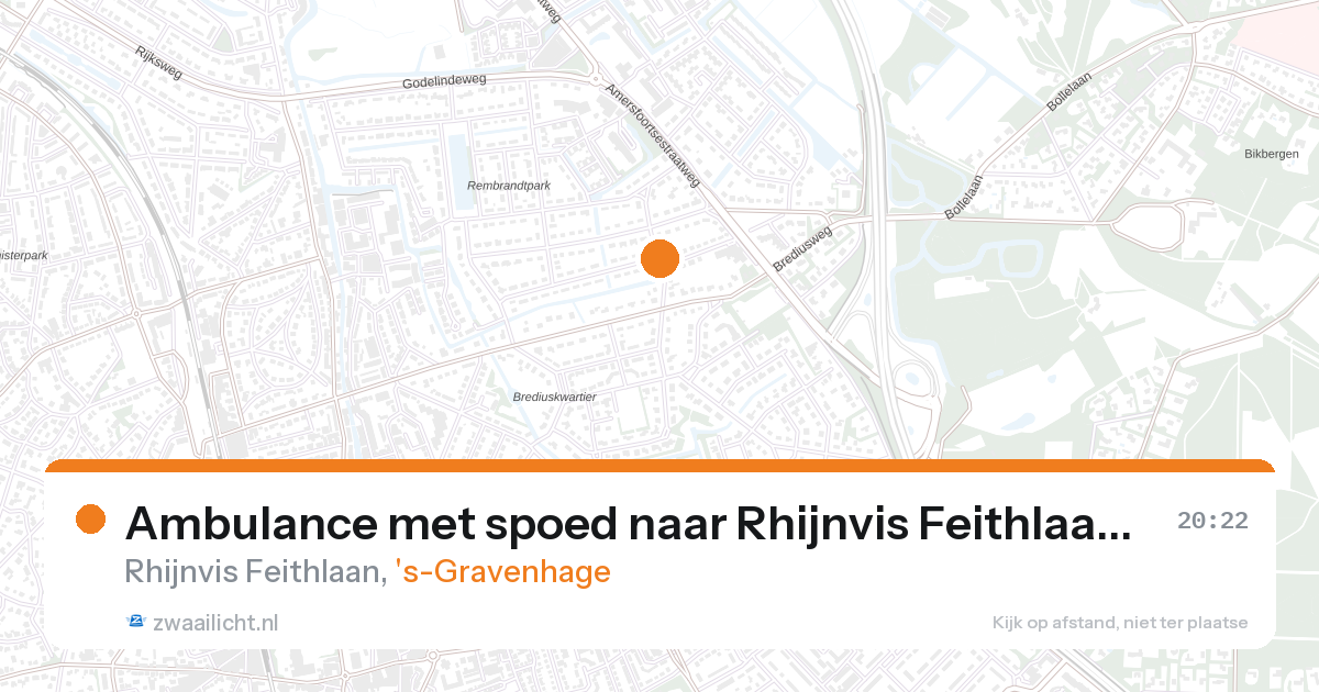 Ambulance met spoed naar Rhijnvis Feithlaan in 's-Gravenhage — 25 feb 2026