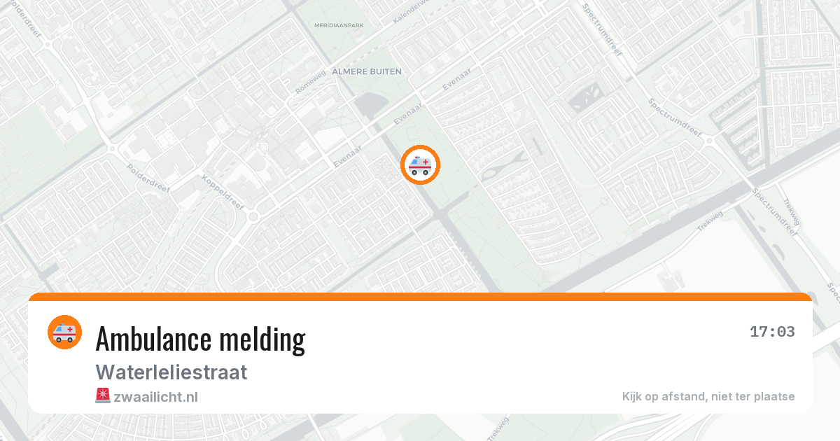 Ambulance melding — 1 apr 2026