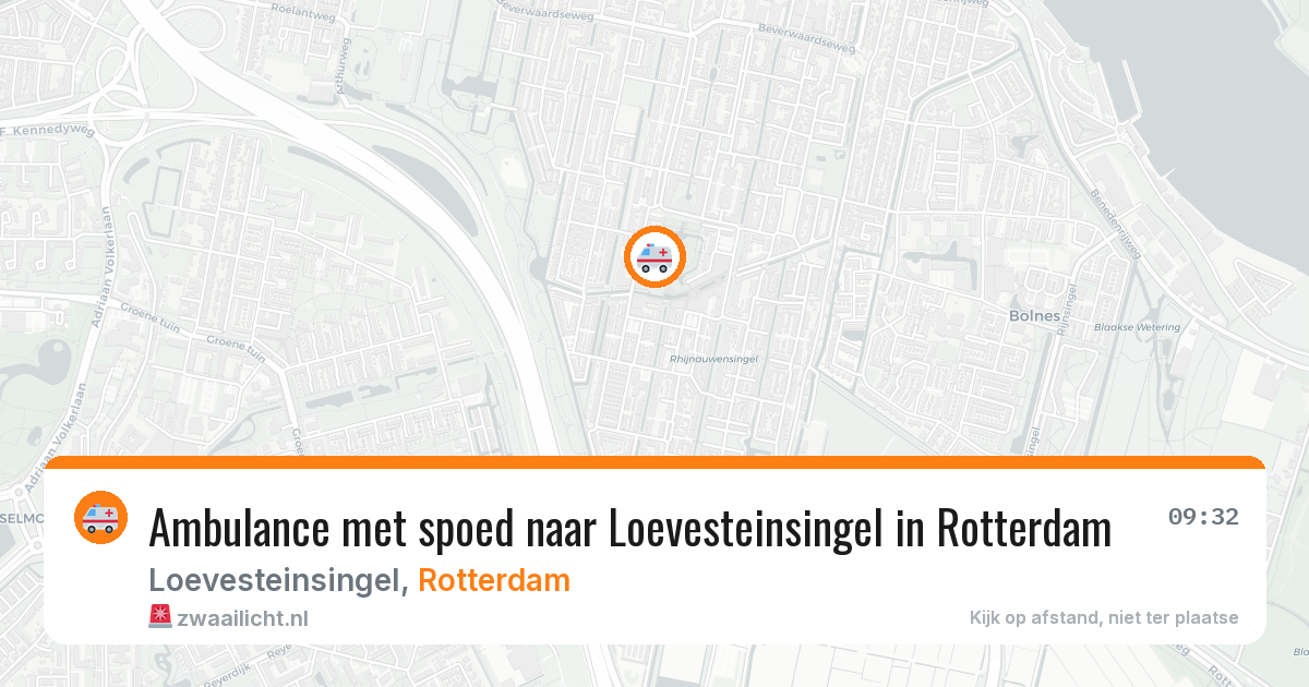 Ambulance met spoed naar Loevesteinsingel in Rotterdam — 24 mrt 2026