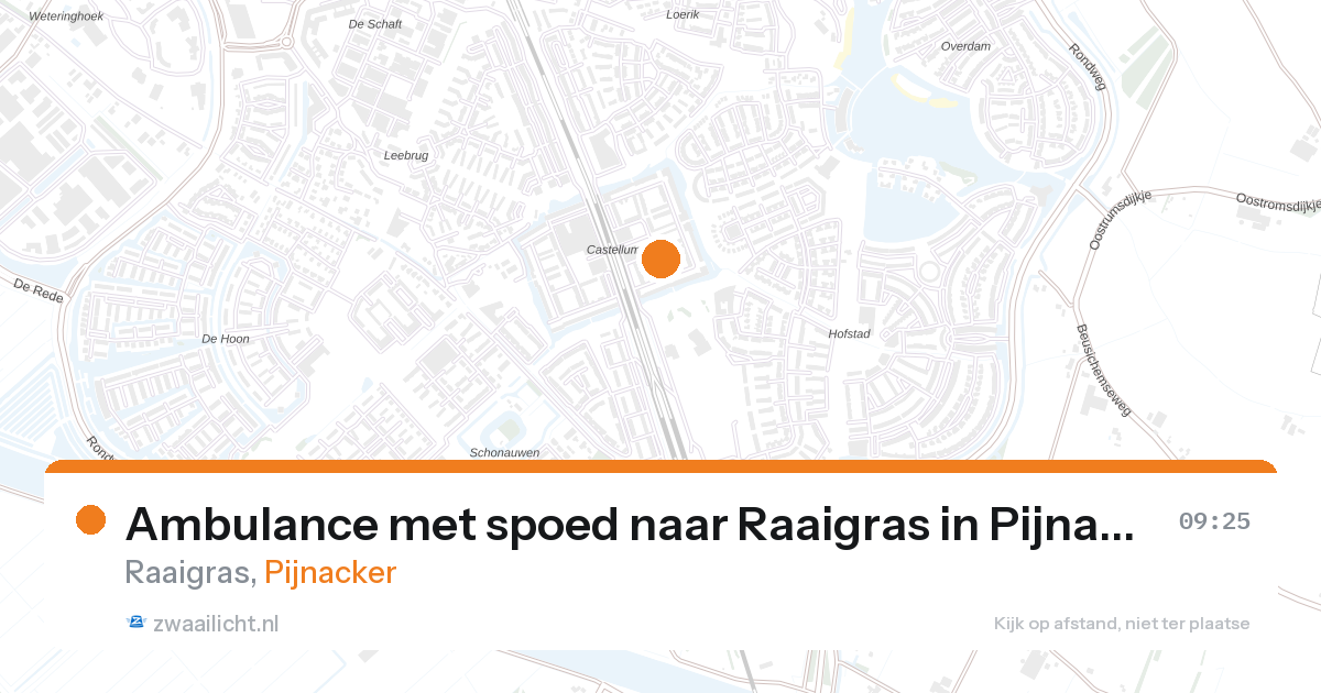 Ambulance met spoed naar Raaigras in Pijnacker — 22 jan 2026