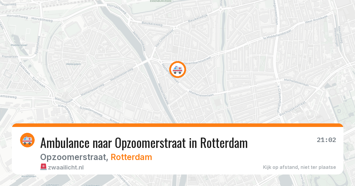 Ambulance naar Opzoomerstraat in Rotterdam — 4 jul 2026