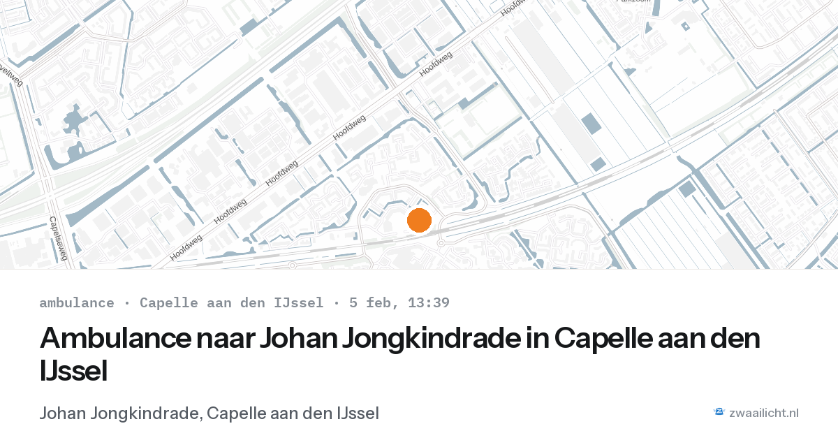 Ambulance naar Johan Jongkindrade in Capelle aan den IJssel — 5 feb 2026
