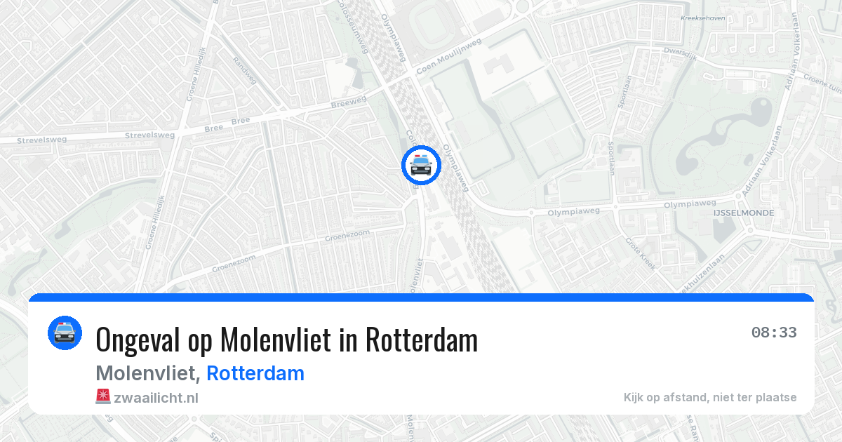 Ongeval op Molenvliet in Rotterdam — 19 mrt 2026