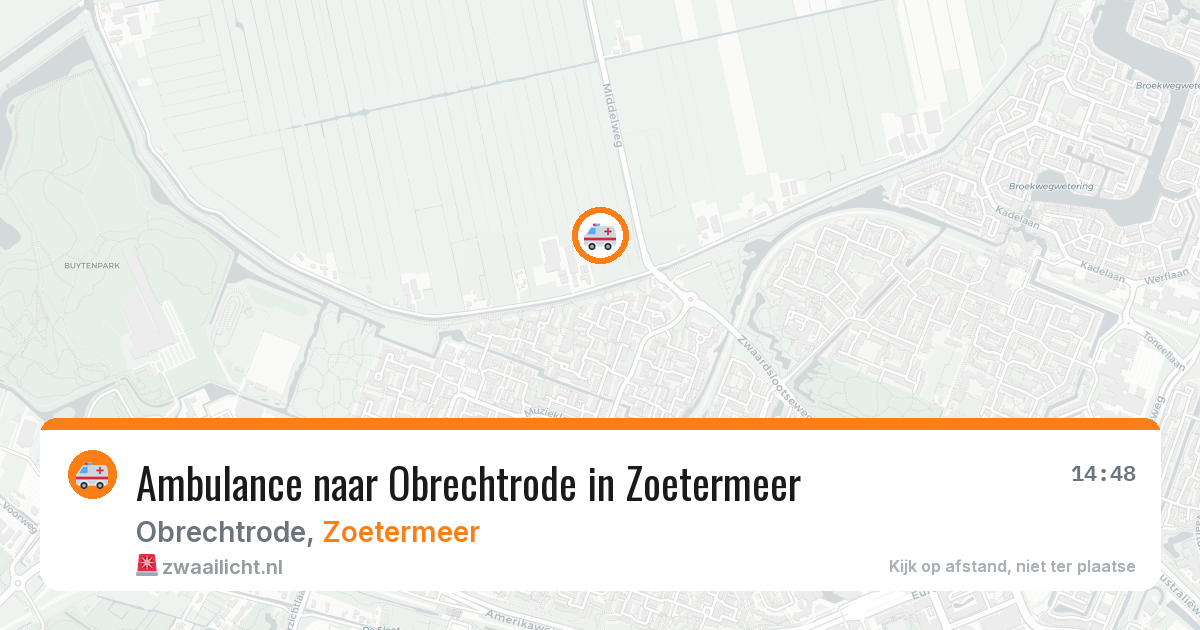 Ambulance naar Obrechtrode in Zoetermeer — 25 jun 2026