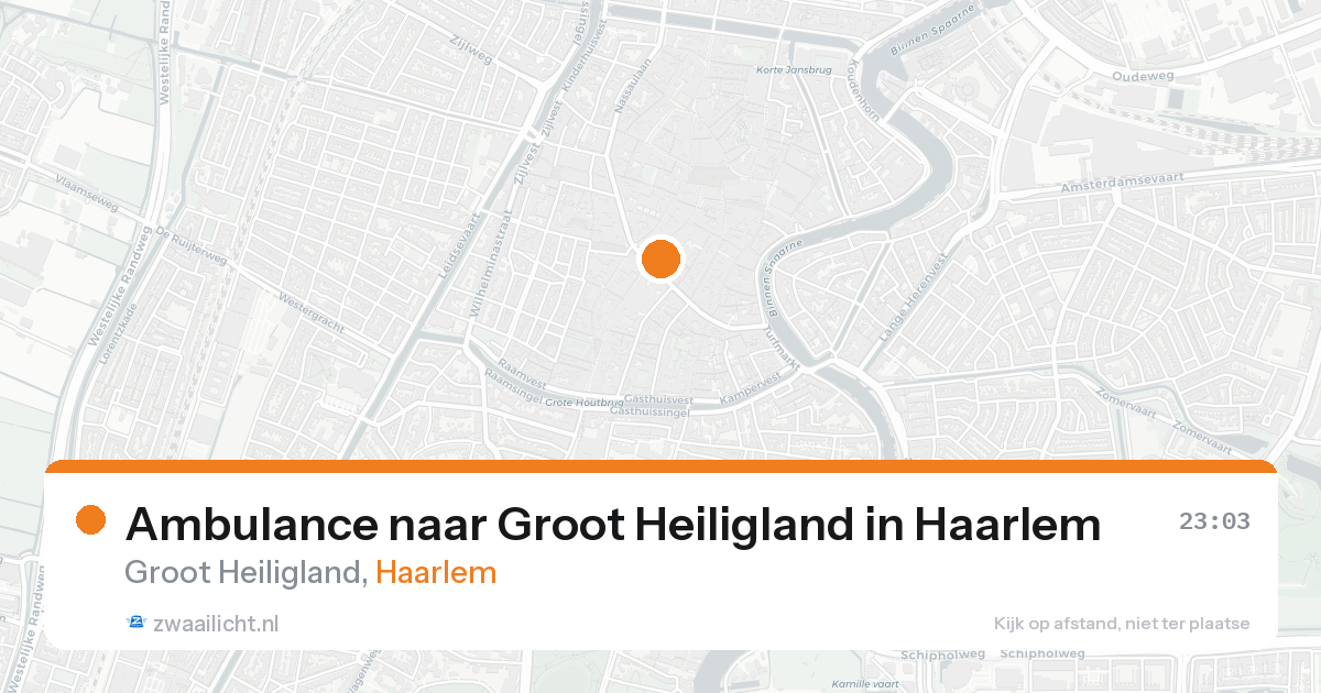 Ambulance naar Groot Heiligland in Haarlem — 20 aug 2026