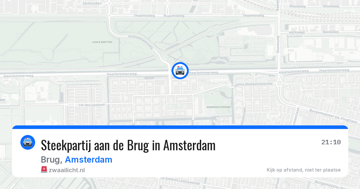 Steekpartij aan de Brug in Amsterdam — 14 aug 2026