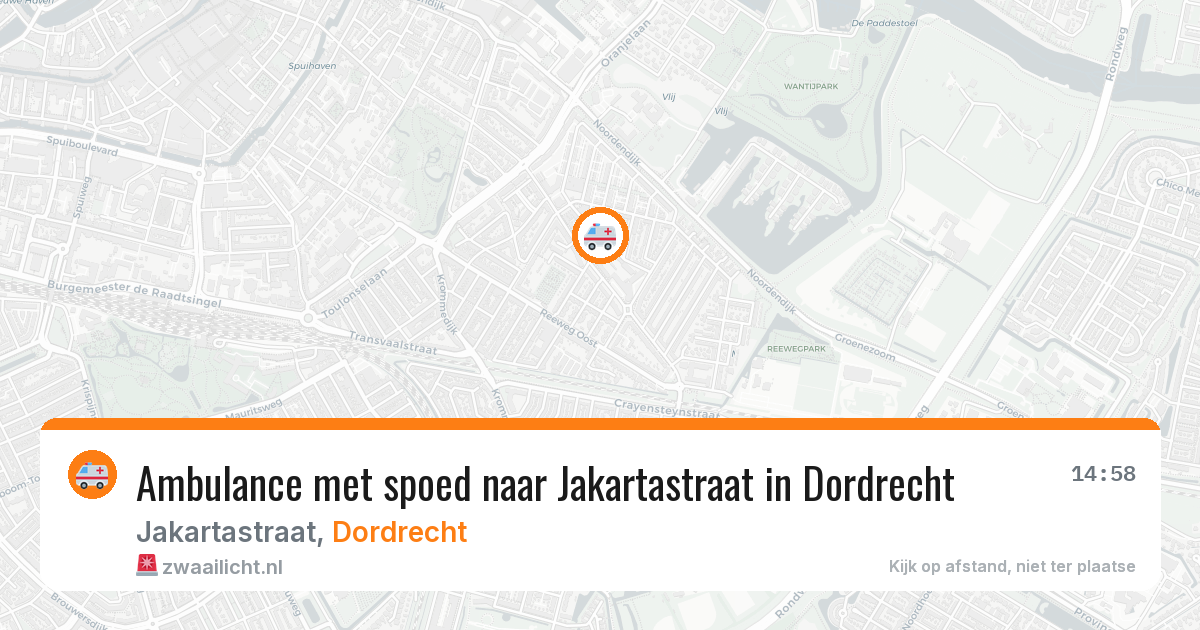 Ambulance met spoed naar Jakartastraat in Dordrecht — 11 feb 2026