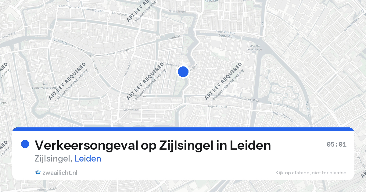 Verkeersongeval op Zijlsingel in Leiden — 13 mrt 2026