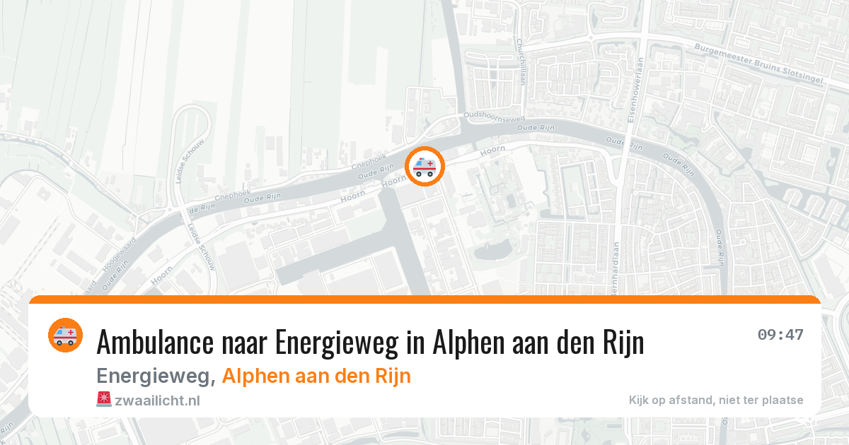 Ambulance naar Energieweg in Alphen aan den Rijn — 11 aug 2026