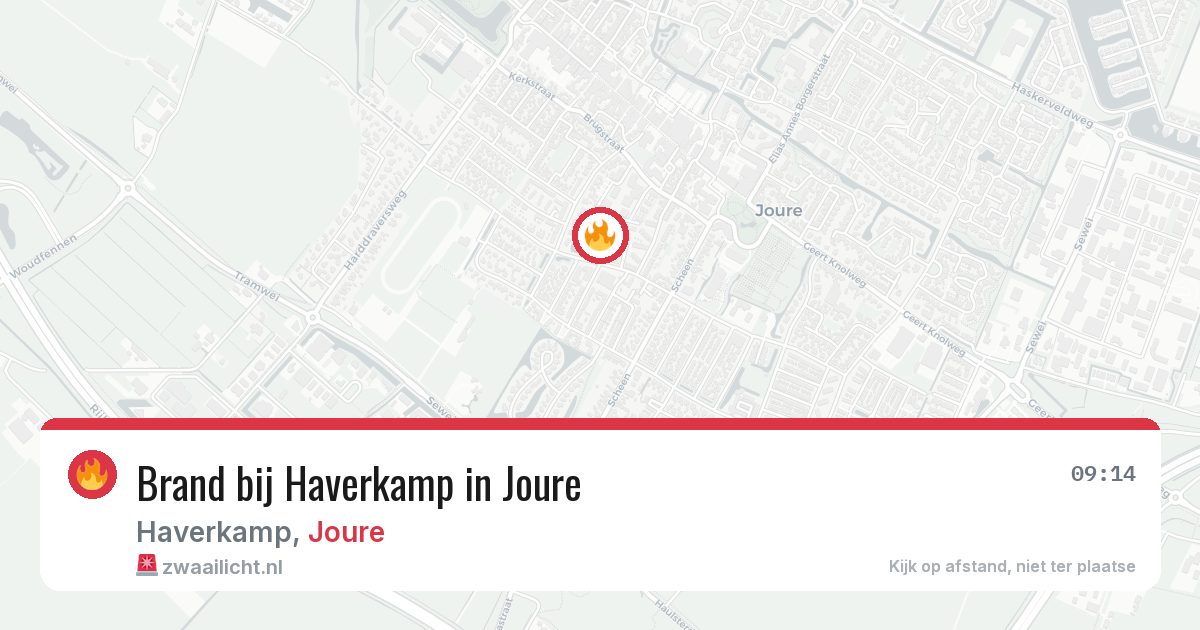 Brand bij Haverkamp in Joure — 20 jun 2026