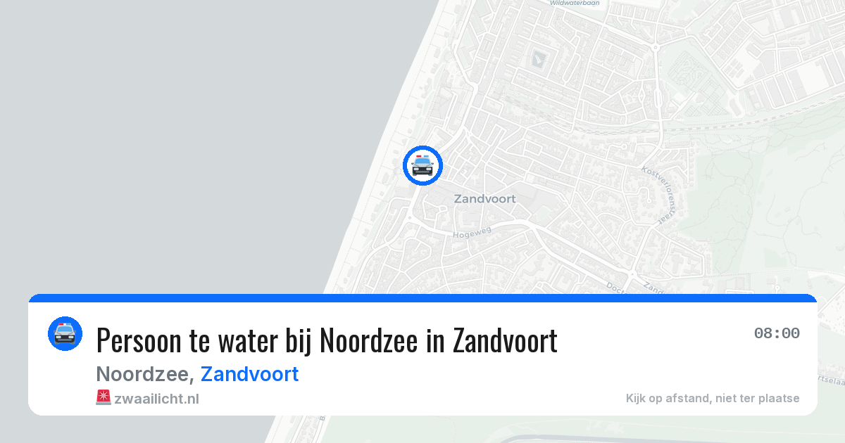 Persoon te water bij Noordzee in Zandvoort — 21 jun 2026