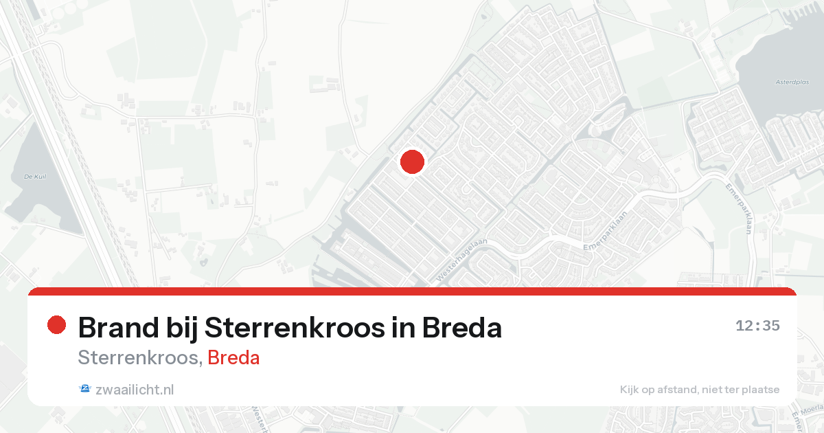 Brand bij Sterrenkroos in Breda — 7 feb 2026