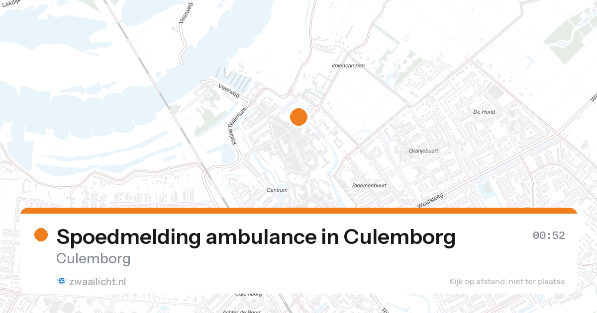 Spoedmelding ambulance in Culemborg — 6 feb 2026
