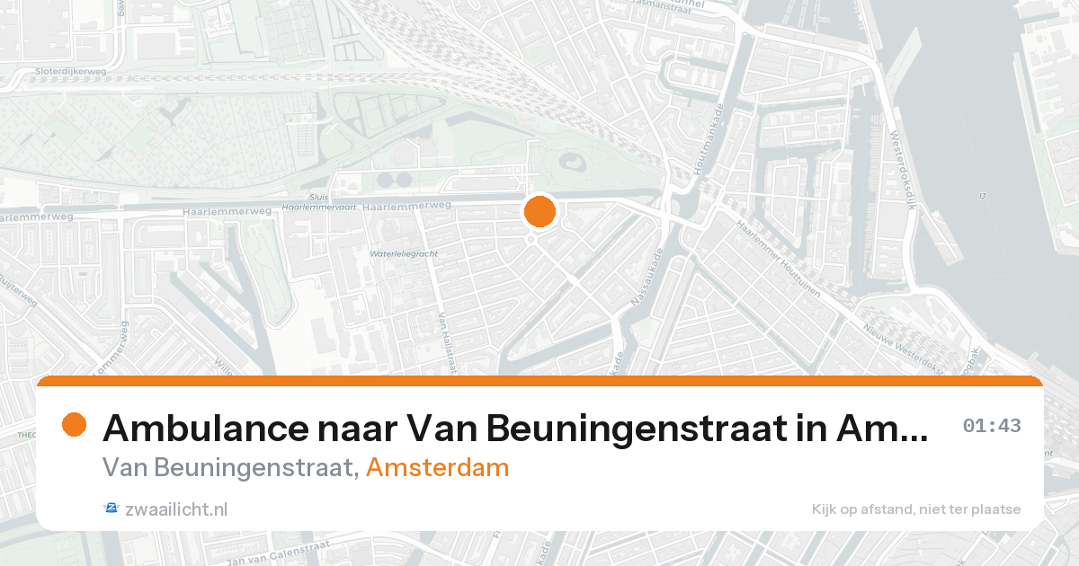 Ambulance naar Van Beuningenstraat in Amsterdam — 22 aug 2026