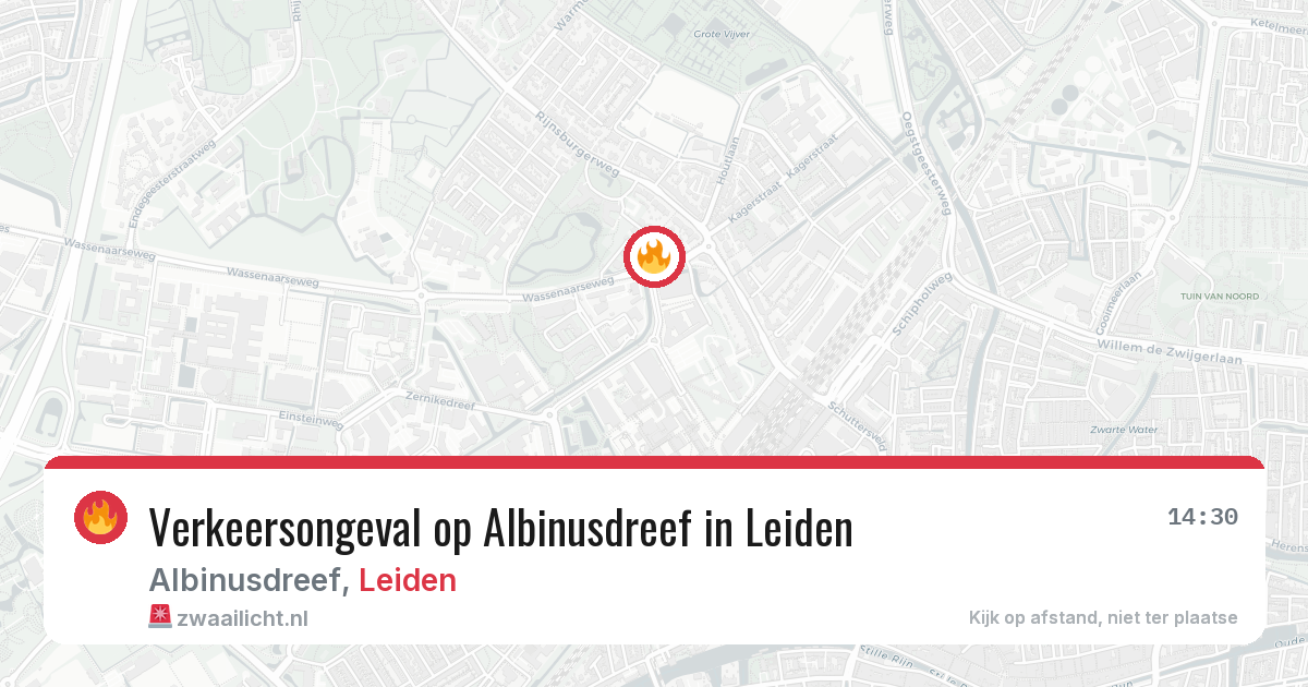 Verkeersongeval op Albinusdreef in Leiden — 8 apr 2026