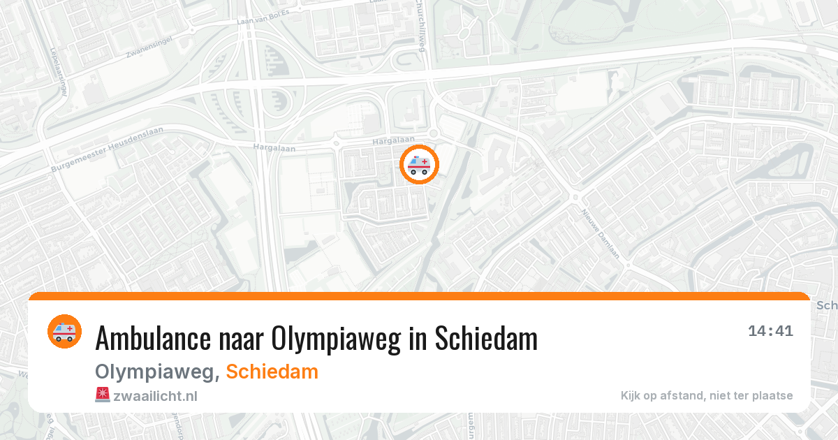 Ambulance naar Olympiaweg in Schiedam — 11 apr 2026