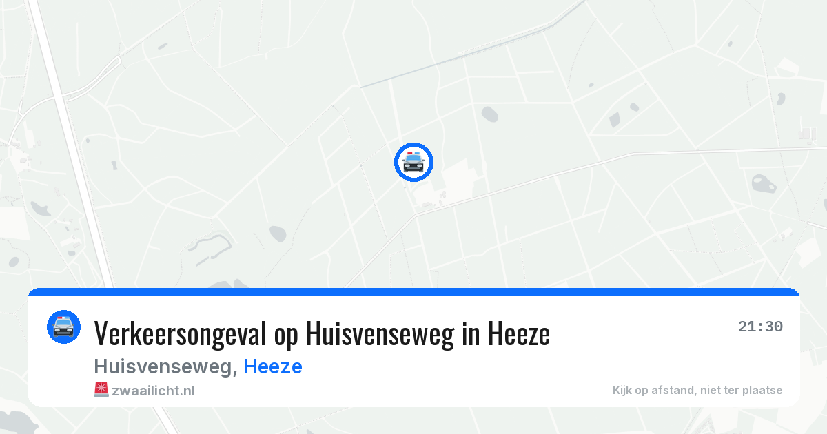 Verkeersongeval op Huisvenseweg in Heeze — 14 jul 2026