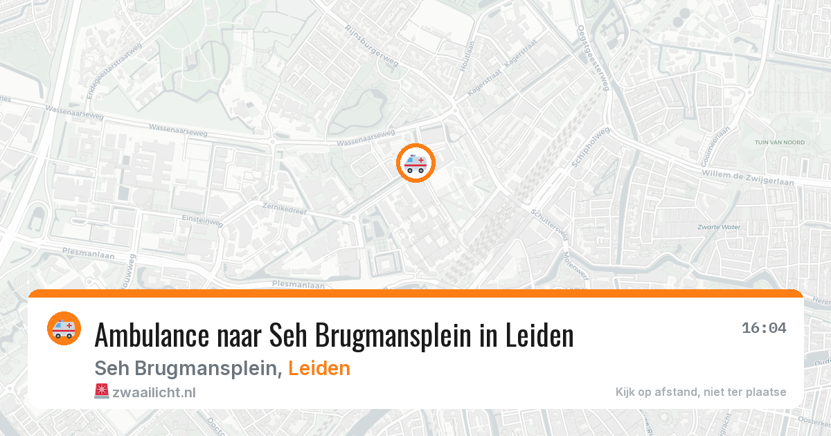Ambulance naar Seh Brugmansplein in Leiden — 3 feb 2026