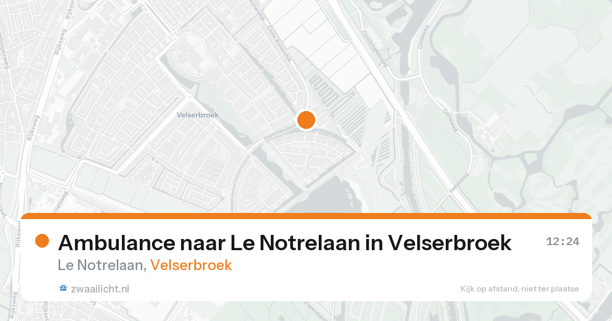 Ambulance naar Le Notrelaan in Velserbroek — 25 aug 2026