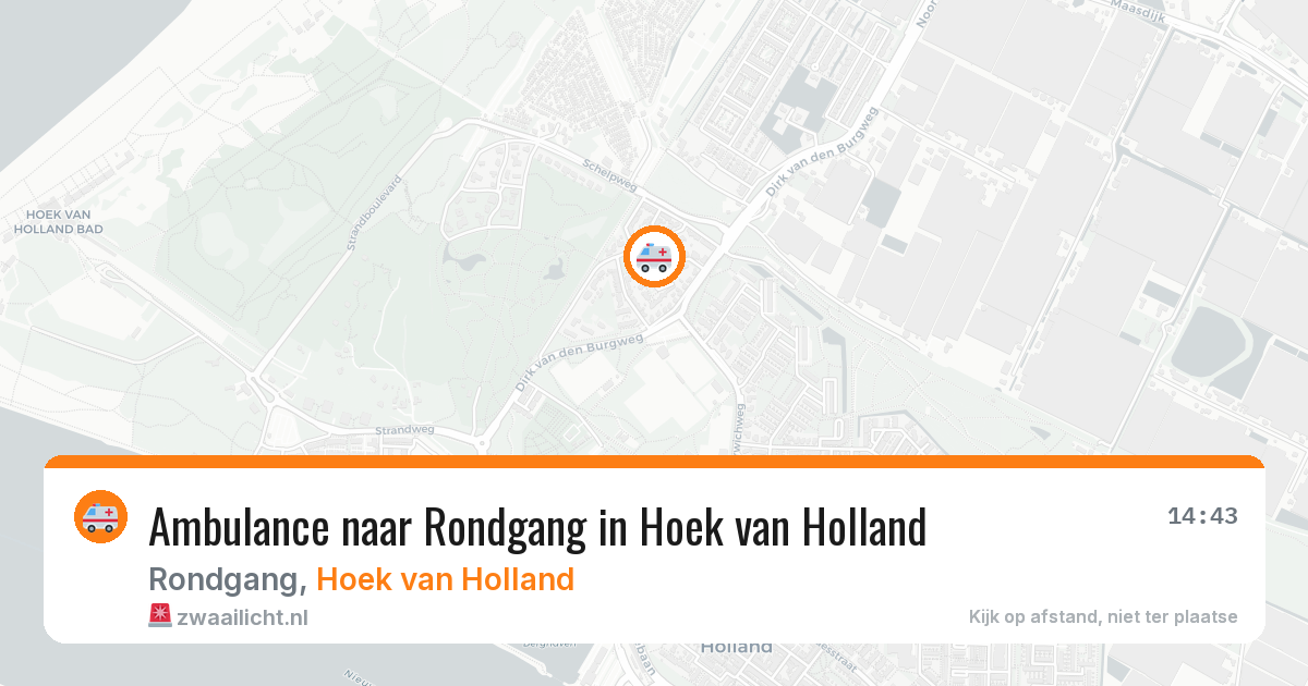 Ambulance naar Rondgang in Hoek van Holland — 4 apr 2026