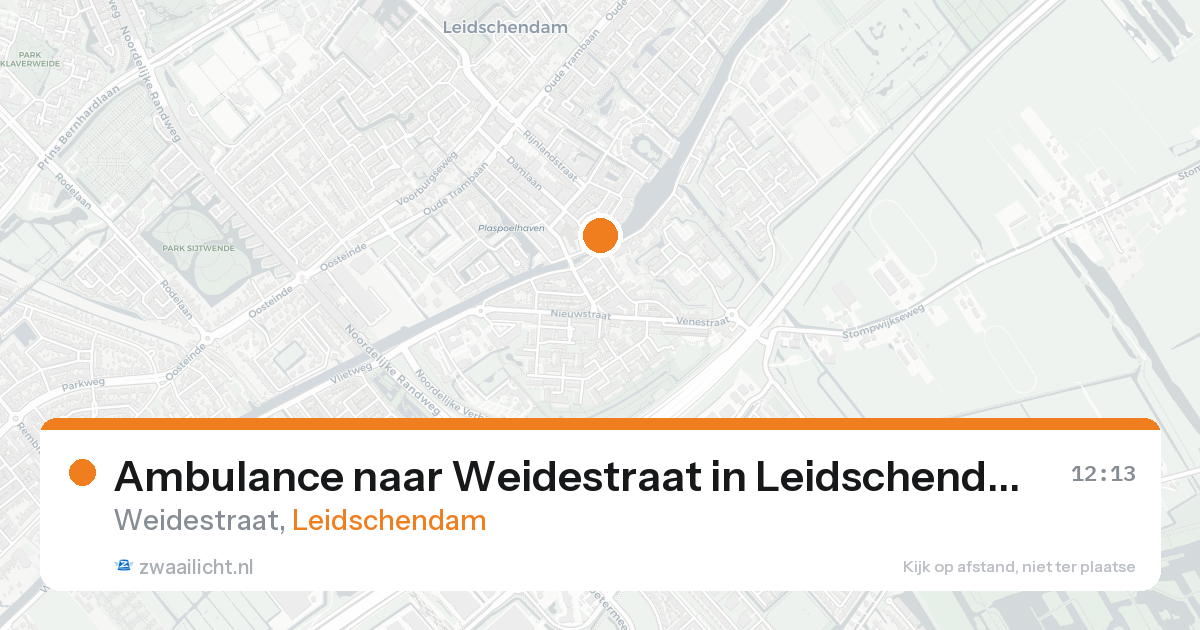 Ambulance naar Weidestraat in Leidschendam — 5 mei 2026