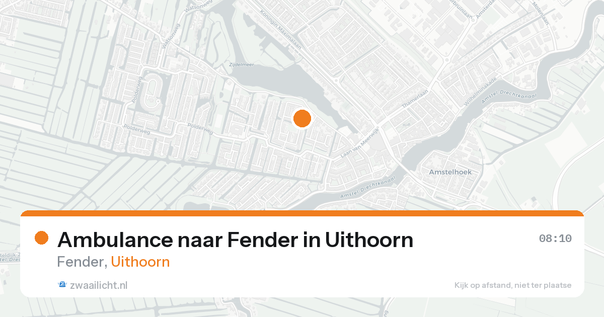 Ambulance naar Fender in Uithoorn — 3 jun 2026