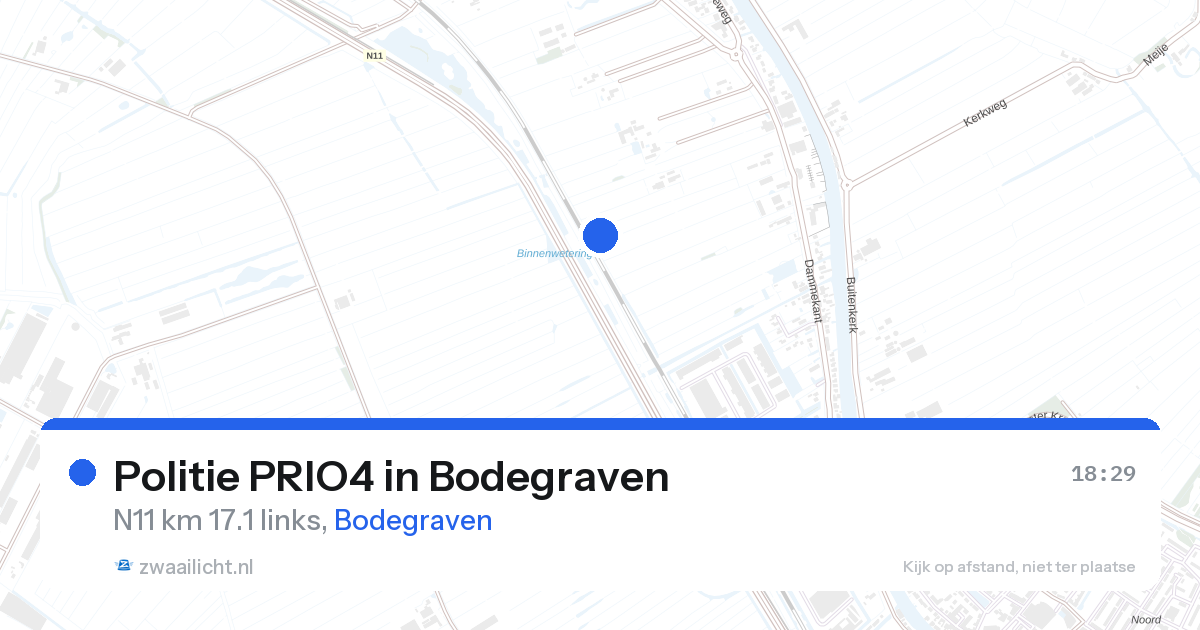 Politie PRIO4 in Bodegraven — 27 aug 2026 | 🚨 Zwaailicht.nl