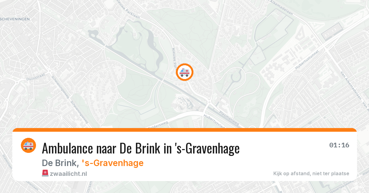 Ambulance naar De Brink in 's-Gravenhage — 26 mrt 2026
