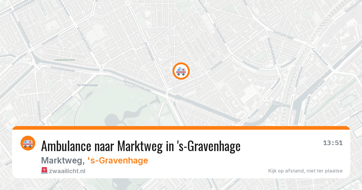 Ambulance naar Marktweg in 's-Gravenhage — 31 jul 2026