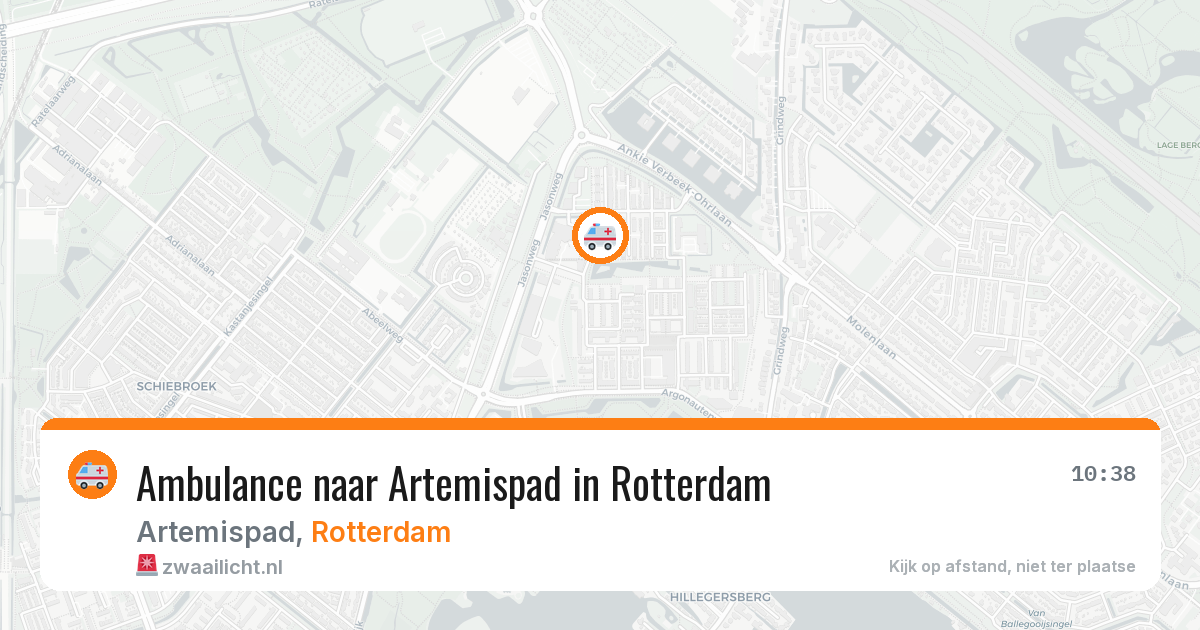 Ambulance naar Artemispad in Rotterdam — 2 aug 2026