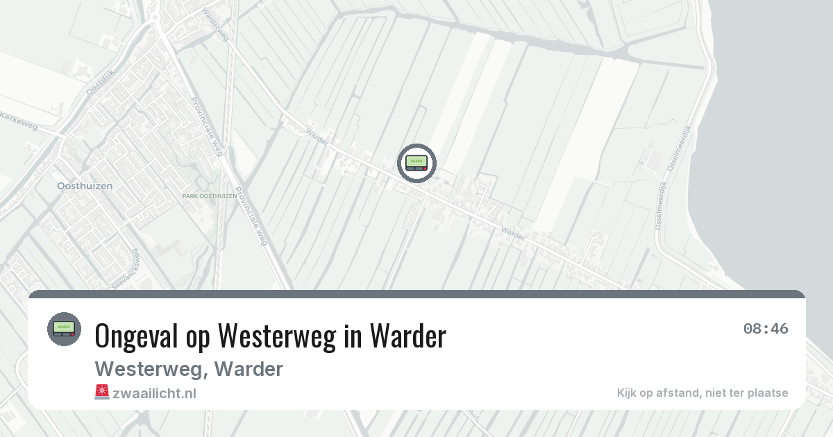 Ongeval op Westerweg in Warder — 18 feb 2026