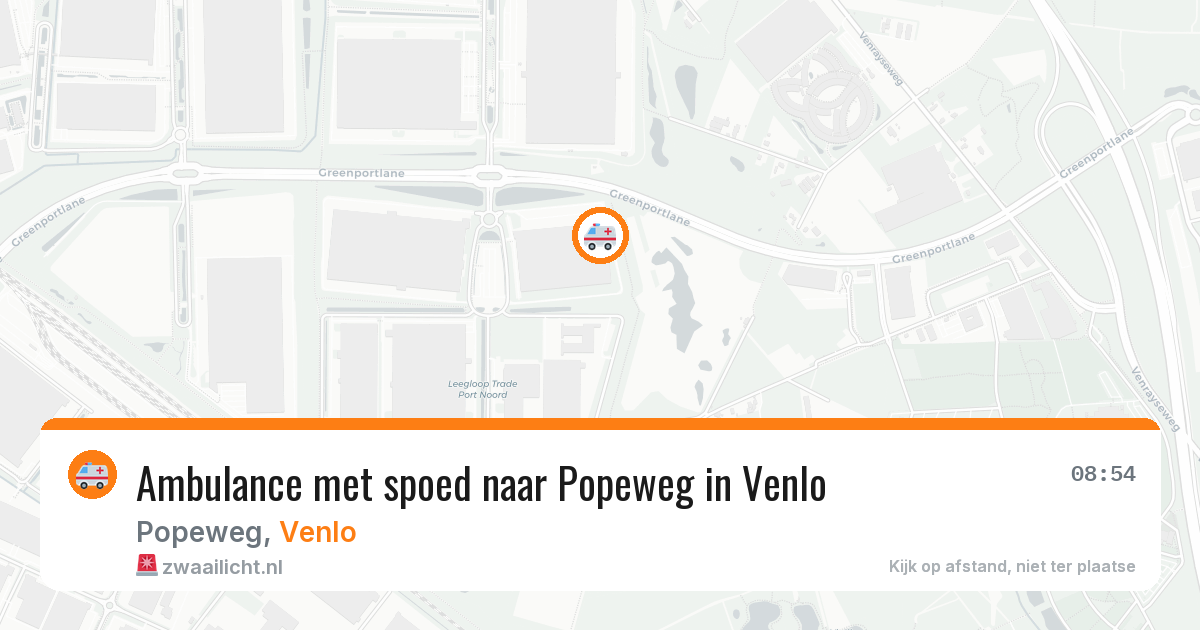 Ambulance met spoed naar Popeweg in Venlo — 20 jun 2026
