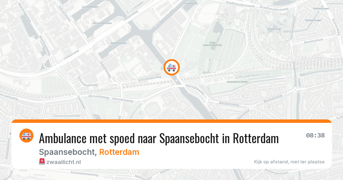 Ambulance met spoed naar Spaansebocht in Rotterdam — 2 jun 2026