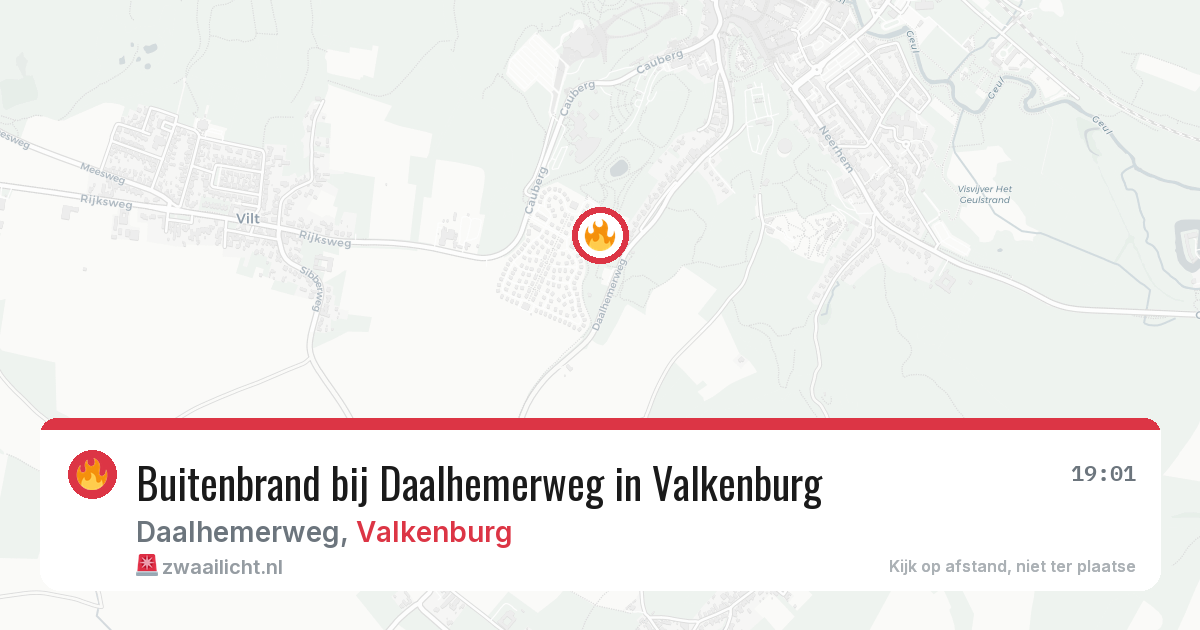 Buitenbrand bij Daalhemerweg in Valkenburg — 13 aug 2026