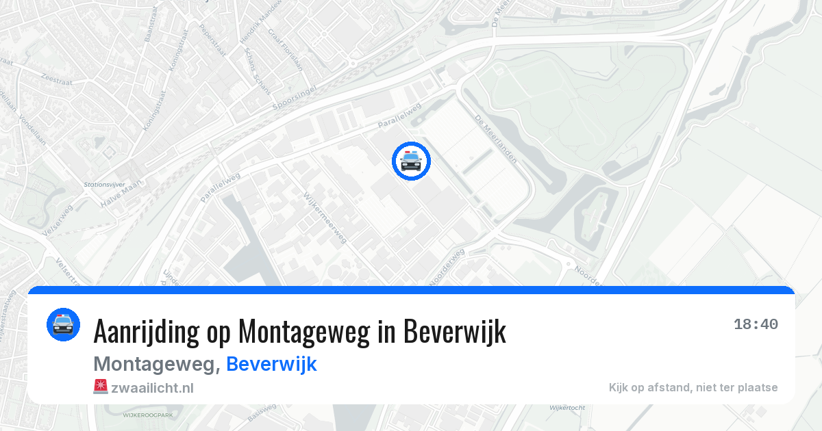 Aanrijding op Montageweg in Beverwijk — 31 mei 2026