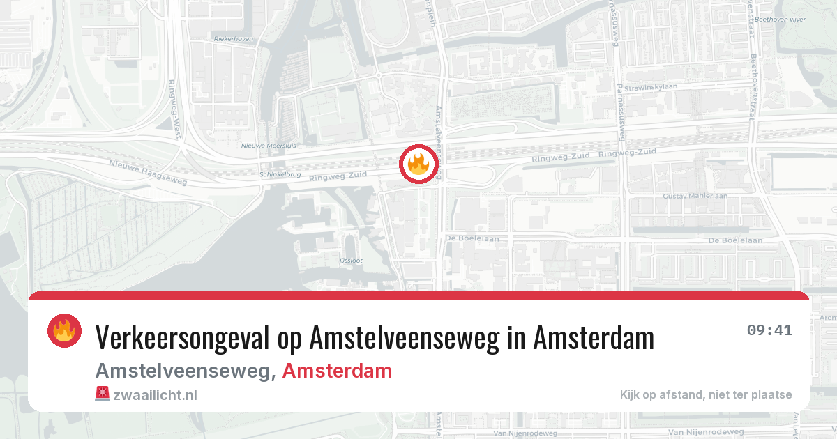 Verkeersongeval op Amstelveenseweg in Amsterdam — 20 mei 2026
